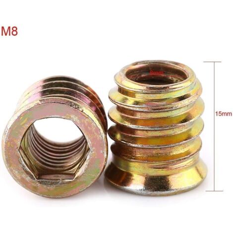 sourcing map 50pcs M6x12mm zingué jaune Classe 8.8 Vis