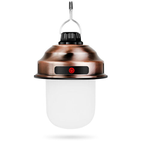 Mini Lampe De Camping, Ampoule Rechargeable Led D'Urgence, Bronze Classique (1/5)