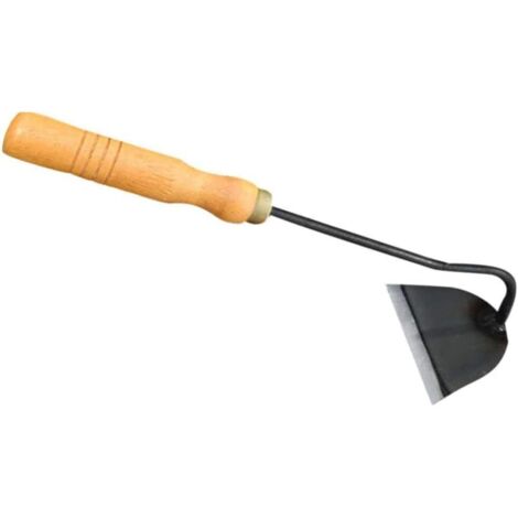 Hoe Mini outil d'ameublissement de sol portable en acier avec manche en bois outil de jardinage pour jardinage (1/5)