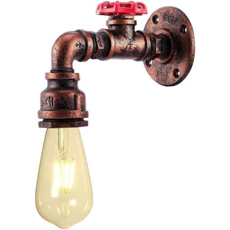 Creative Vintage Applique Murale Narguilé Applique Industrielle Rétro Applique Fer Métal E27 (Ampoule Non Incluse) (1/5)