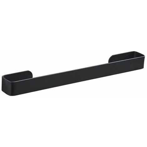 Porte-serviettes pour salle de bain et cuisine, finition noire (1/5)