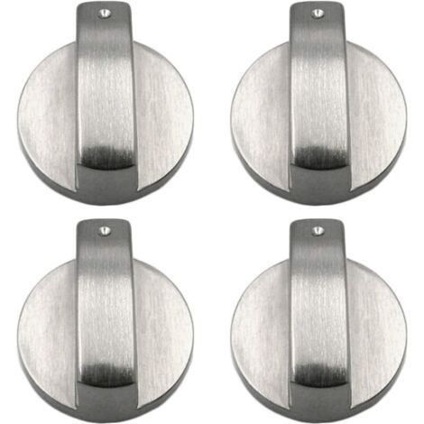 4 pièces bouton de cuisinière boutons de cuisinière à gaz boutons de cuisinière à gaz en métal boutons de cuisinière à gaz contrôle boutons de cuisinière en métal pour la cuisine 6mm (1/4)