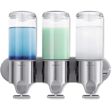 Distributeur de savon transparent suspendu à tige de traction manuelle à pompe à trois parois, adapté à un usage domestique dans les magasins et les hôtels (1/5)