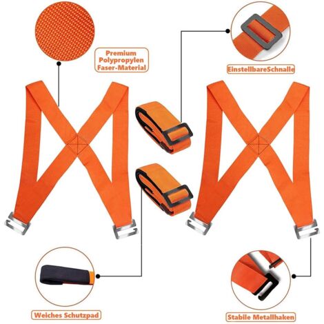 Sangle De Portage Lot De 4 Sangles De Déménagement Polyester - Transport Meubles Lourds - Réglables Double Épaule Sangle De Levage Sangle De Portage Lot De 4 Sangles De Déménagement Polyester - Transport Meubles Lourds - Réglables Double Épaule Sangle De Levage