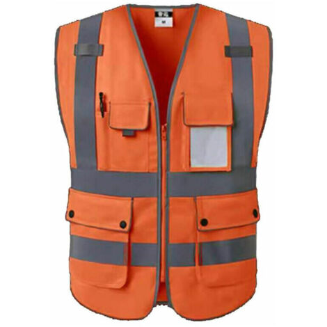 Gilets de sécurité / gilet de travail / gilet de sécurité Poches et zip frontal (1/5)