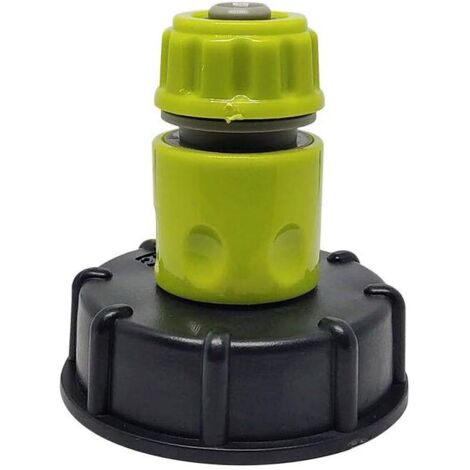 Adaptateur de robinet de réservoir IBC connecteur de tuyau d'arrosage adaptateur de tuyau d'eau en plastique remplacement de tuyau (1/5)