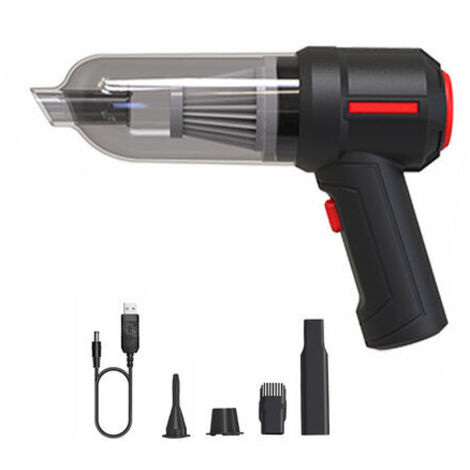 4 en 1 Souffleur d'air sans fil portable Air Duster Mini 9000Pa sans fil voiture PC clavier aspirateur portable noir (1/2)