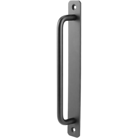 Poignée de porte coulissante mince poignée de porte de grange noire poignée en alliage d'aluminium lisse Durable porte de grange placard matériel de meubles de Garage (1/5)