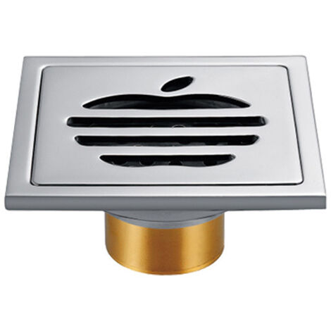 Drain de douche en acier inoxydable avec filtre à écran, drain de douche carré, drain de sol de salle de bain anti-odeurs (1/5)
