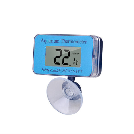 Thermomètre numérique étanche LCD d'aquarium avec ventouse température de l'eau pour poissons comme betta (1/5)