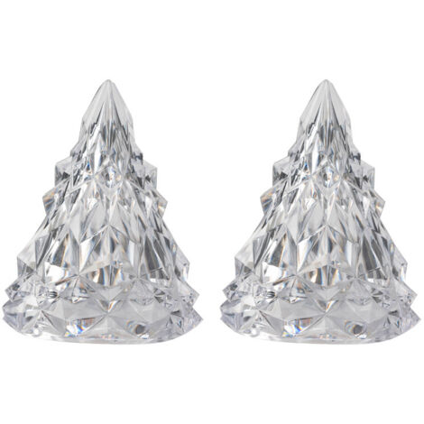 Lot de 2 lampes de table à LED alimentées par piles, lumière décorative d'intérieur idéale pour la chambre ou le bureau (1/5)