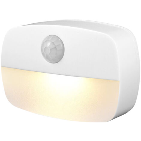 Détecteur de mouvement LED veilleuse alimentée par batterie, lampe murale de chambre à coucher, lumière intelligente (1/5)