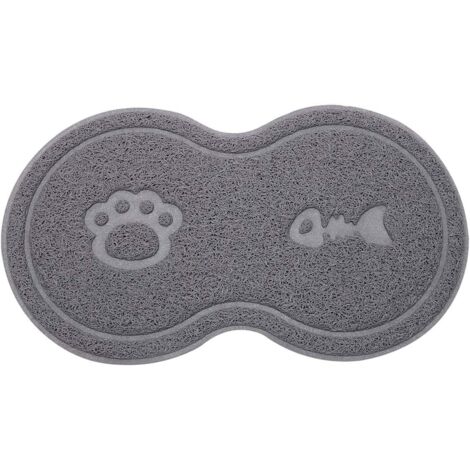 Tapis d'alimentation en silicone pour animaux, Tapis pour Gamelles de Chien Tapis d'alimentation PVC antidérapant imperméable pour animaux de compagnie pour chat et chien (1/5)