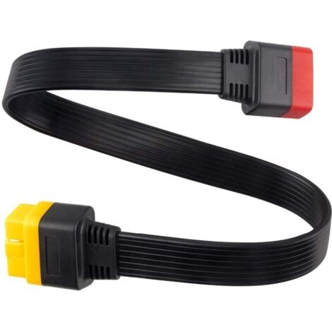 Nouvelle qualité OBD2 Câble d'extension for le lancement X431 ThinkDiag / Easydiag OBD2 16pin mâle à femelle Adaptateur OBDII connecteur Accessoires voiture Pièces automobiles ( Color : 60cm Cable ) (1/5)