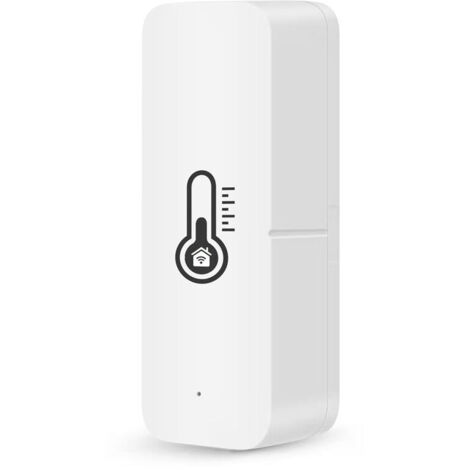 Tuya WiFi Détecteur de température et d'humidité intelligent Capteur de température et d'humidité domestique intelligent Compatible avec Alexa Google Home Livré sans batterie (1/5)