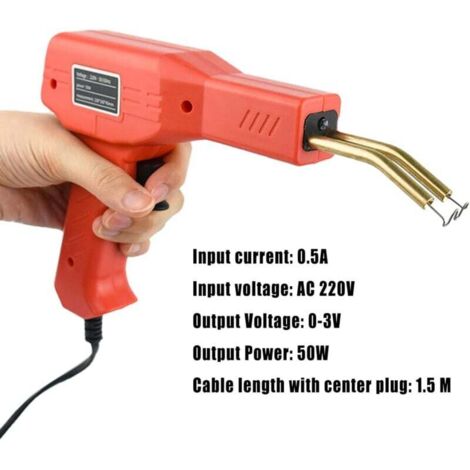 Kit Soudure Plastique-VEVOR-100 W-Pistolet de Soudage Plastique 800 Agrafes de Soudage-Kit Réparation Professionnel - Bricolage