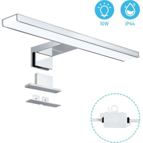DALMO Applique Murale LED, Lampe de Miroir Salle de Bains, Luminaire LED de 30 cm, 4000k, 650lm, à Economie d'Energie 10w, Lumière Blanche Neutre Etanche IP44 - DBML01MG (1/4)