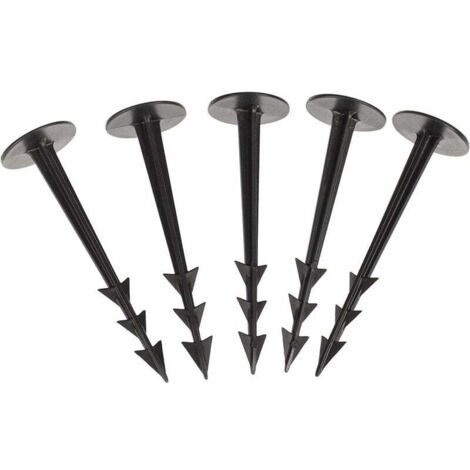 Lot de 100 TerraPEG piquets de Fixation pour Jardin pour la Fixation des Tissus Anti Mauvaises Herbes (1/4)