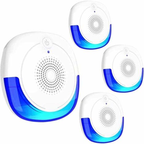 Lot de 4 répulsifs antiparasitaires à ultrasons avec veilleuse, contrôle des insectes, anti-araignées, anti-souris d'intérieur, anti-mites, fourmis, punaises de lit, puces, cafards, mouches, araignées