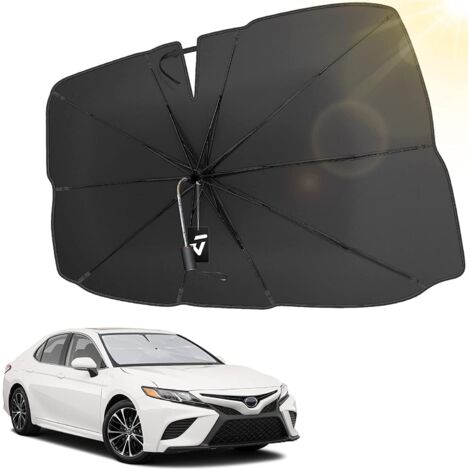 Pare Soleil Voiture Pare Brise Avant, Parapluie Pare-Soleil de Pare-Brise Auto Anti-UV Pratique et Pliable Universel pour la Plupart des Voitures Parapluie de Parebrise,138 80CM