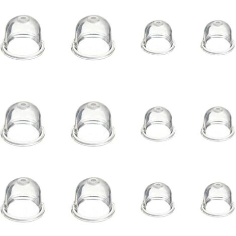 12 Pièces Carburateur Amorce Pompe Ampoule 19 mm et 22 mm Poire Pompe Amorcage Accessoires de Carburateur pour Debroussailleuse Tronçonneuse Souffleur Tondeuse, (1/4)