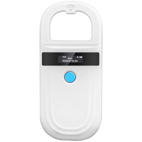 Lecteur D'identification d'animal De Compagnie, Affichage D'étiquette d'animal De Compagnie De Scanner D'identification De Puce d'animal Rechargeable Lecteur Portable RFID EMID pour Animaux (1/4)