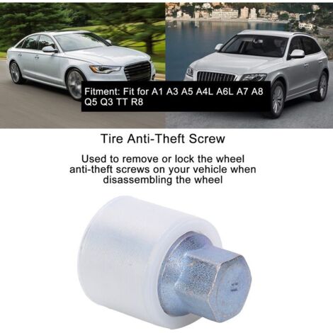 Vis Antivol H Pour Pneus Voiture – Alliage Acier Robuste Compatible A1 A4L A6L – Sécurité Renforcée