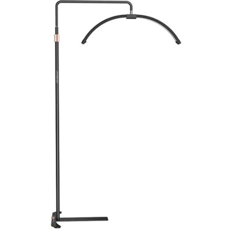 Lampadaire LED Extension Cils 55-70in Avec Support Téléphone - Lampe Demi-Lune Réglable Pro