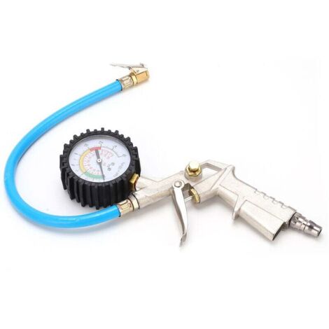 Dégonfleur de pneu avec manomètre 0220PSI 16Bar Mandrin à air universel pour voitures camions motos (1/4)