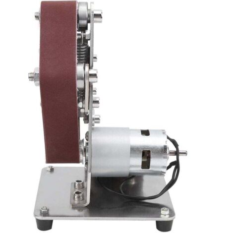 Multifonction ponceuse à bande, Ponceuse électrique avec métal, antidérapant et anti-poussière, papier de ponçage 10pièces (30x330 mm)pour rough grinding sharpening of tungsten steel turning(E