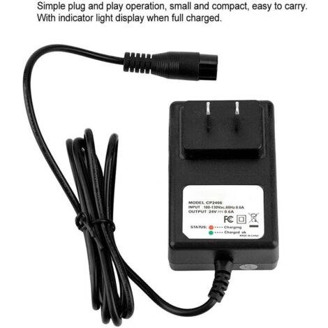 Chargeur de batterie pour scooter lectrique,remplacement du chargeur d'alimentation ATV 24V pour X-12 pour la mise niveau (1/4)