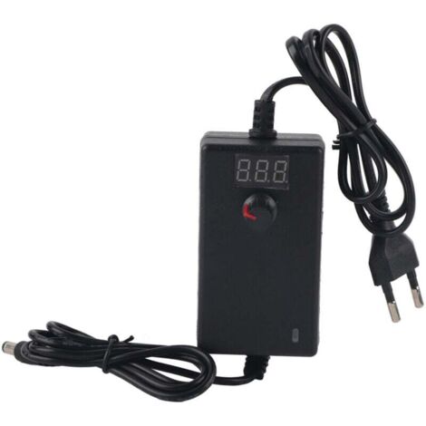Adaptateur d'alimentation réglable à tension d'affichage numérique LED 24W 9-24V (1/4)