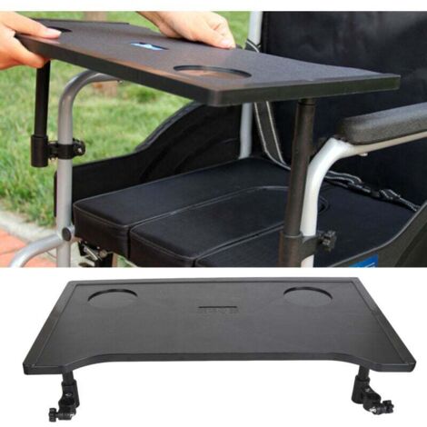 Plateau pour Fauteuil Roulant, Porte-gobelets pour Manger, Lire, Se Reposer, Plateau Universel Amovible