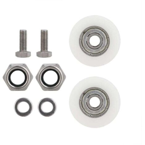 Rubberskin Roulettes de porte de serre, robustes et durables, faciles à pousser et à tirer pour porte de serre
