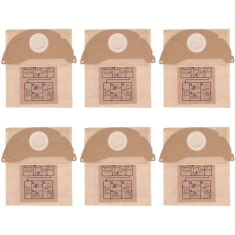 Sac à poussière en papier pour aspirateur Karcher WD2250 A2004 A2054 MV2 (1/4)