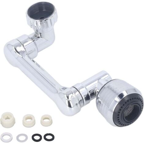 Robinet d'Extension Multifonctionnel Rotatif à 1080 Degrés, Robinet Magique Pivotant 1080, Mousseur Robinet avec Deux Méthodes de Sortie d'eau pour Cuisine Salle de Bain Mousseur et brise-jet (1/4)