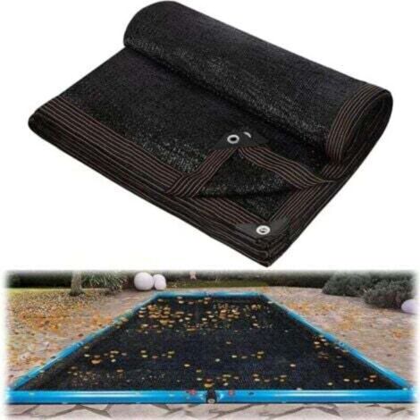 Copertura in rete per piscina rettangolare, copertura protettiva per piscine fuori terra, protezione esterna contro foglie morte e detriti 3×5 m (10x16,4 piedi) (1/4)