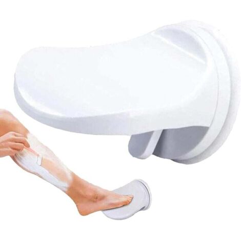 Poggiapiedi per la rasatura sotto la doccia, poggiapiedi in plastica con ventosa antiscivolo, poggiapiedi per la rasatura delle gambe sotto la doccia, pedale antiscivolo per il bagno (1/4)