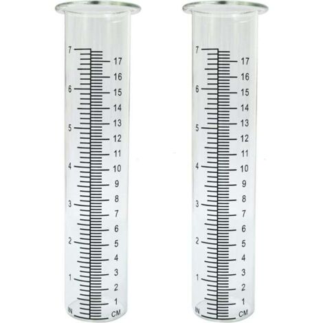 7-Zoll-Ersatzrohr für Regenmesser aus Kunststoff, 8,25 x 2,25 x 1,75 Zoll, kältebeständig, rissbeständig, für den Außenbereich, Garten, Hof, Haus, 2 Stück (1/4)