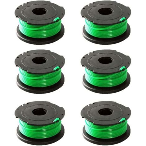 Confezione da 6 bobine di filo verde per decespugliatore Black & Decker GL7033 GL8033 GL9035 A6482 (1/4)