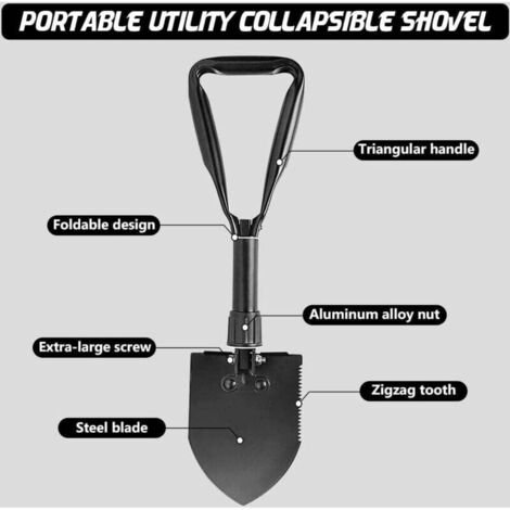 Mini pala pieghevole, strumento portatile per scavare una trincea di sopravvivenza tattica all'aperto, campeggio/giardinaggio, verde 19 * 12 cm | Leroy Merlin Mini pala pieghevole, strumento portatile per scavare una trincea di sopravvivenza tattica all'aperto, campeggio/giardinaggio, verde 19 * 12 cm | Leroy Merlin