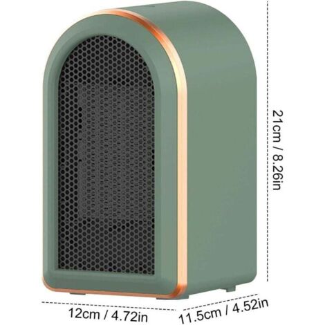 Riscaldatore elettrico PTC da 12 V e 100 W, risparmio energetico, ventola di sbrinamento automatico, riscaldatore d'aria, radiatore a temperatura costante