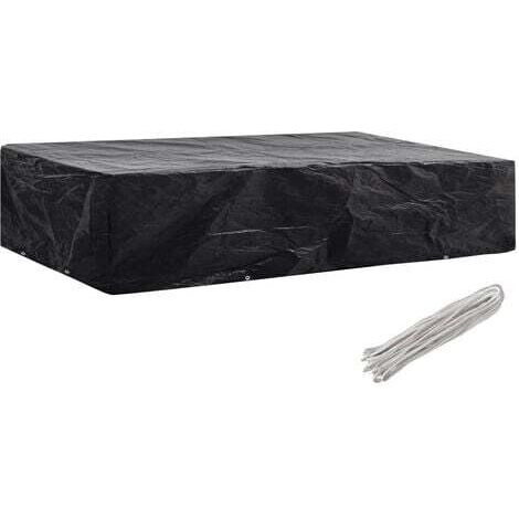 Gartenliege-Abdeckung 8 Ösen 218x77x55 cm (1/4)