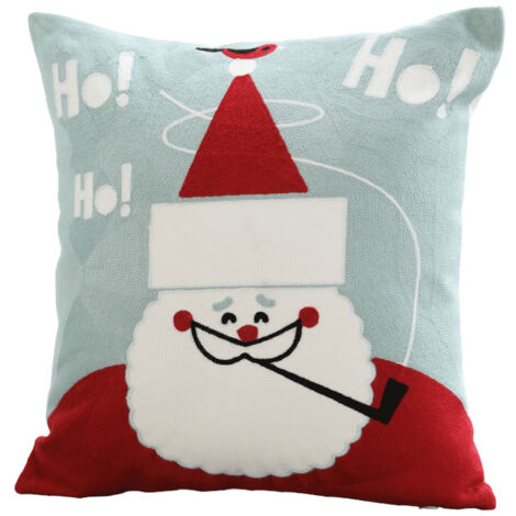 Christmas Snowman Girl Christmas Stocking Throw Pillow Cover, 18 x 18 Inch Winter Cushion Cover Decoration for Sofa Set of 3 (1/4)