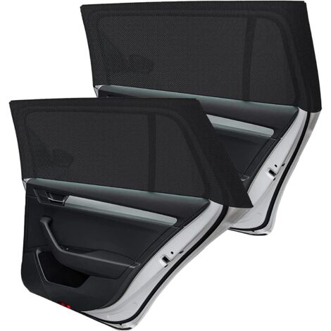 Pare-Soleil Voiture Bébé,2 Pièces Chaussette Voiture Soleil par,Bloquer Les Rayons UV,Compatible avec la Plupart des Auto (Noir) (Noir, XL)