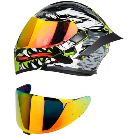 Casque de moto unisexe pour adulte, équipement de pilote cool, quatre saisons, nouveau casque de moto de tourisme de rue, double visière, casque intégral rabattable avec espace BT pour Agv K5 K1 K3 SV