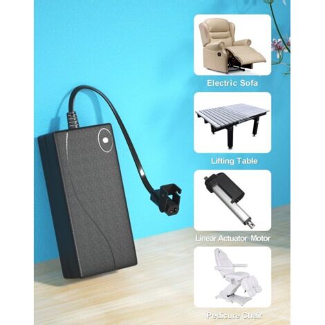 Ohcans Batterie pour Meubles 2500 mAh, Chargeur Universel pour chaises Longues électriques et canapés, connecteur 2 Broches