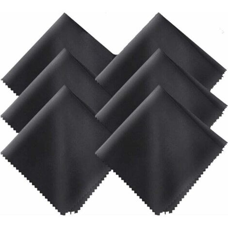 Lot de 100 chiffons de nettoyage en microfibre pour lunettes, chiffons de nettoyage en microfibre pour lunettes, chiffons de polissage pour bijoux en argent