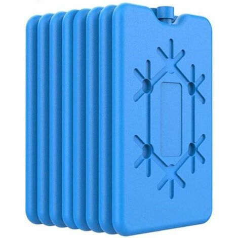 Glaçons pour sacs isothermes ou boîtes à lunch isothermes, blocs réfrigérants ultra-minces réutilisables pour garder les aliments frais, 8 pièces par paquet. (1/4)