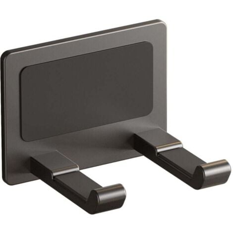 BOZKOA Support Mural Pliable Pour Sèche-cheveux Avec Miroir, Rangement Adhésif Pour Sèche-cheveux, Organiseur D'outils Pour Fer à Friser, Support De Sèche-cheveux Blanc Et étagère Pour Sèche-cheveux